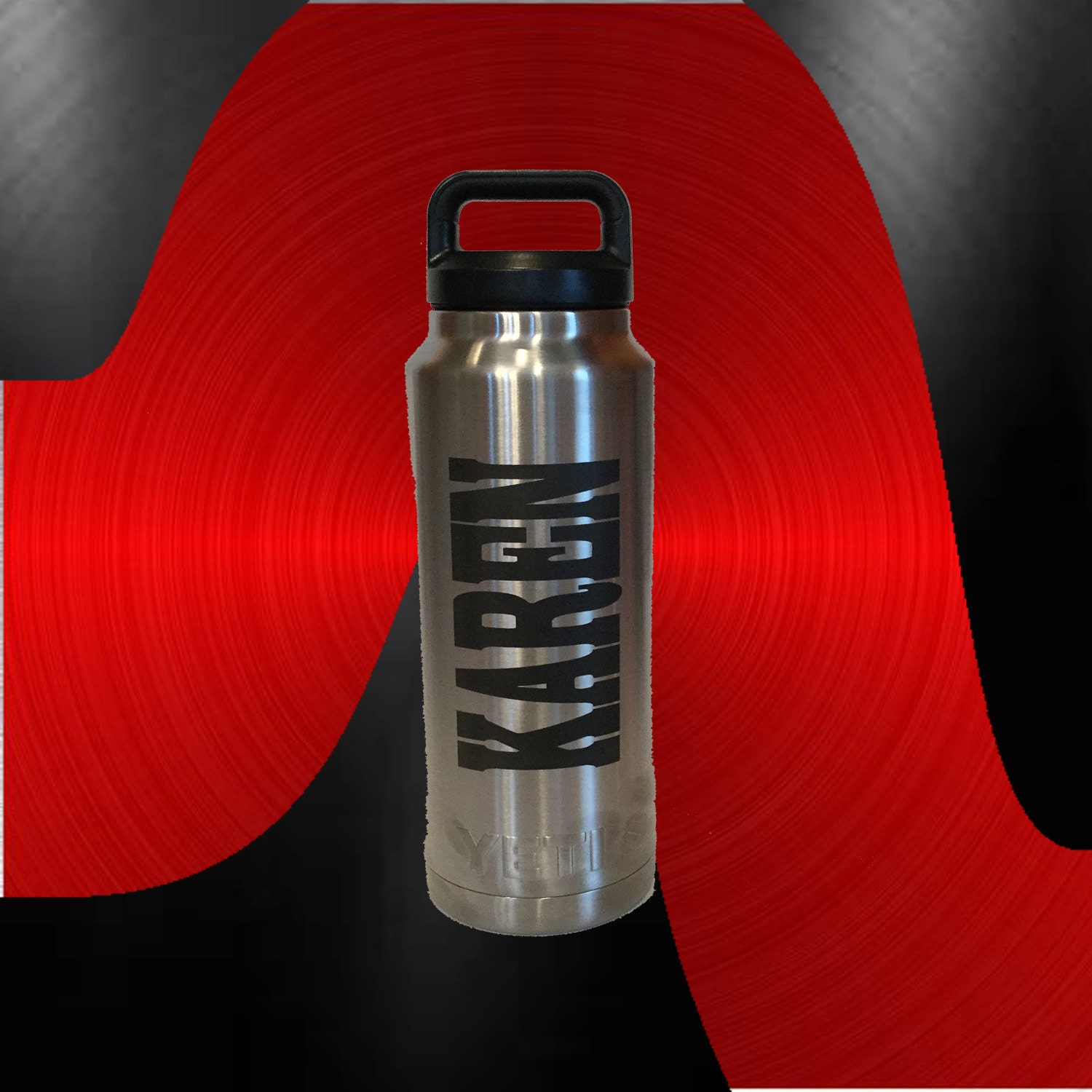 Custom Yeti Water Bottle 36 oz YETI Rambler Bottle Name