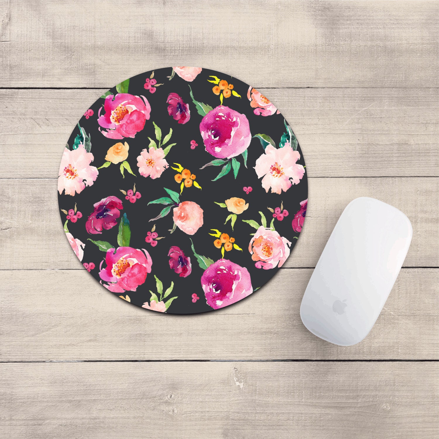 FLORAL Mouse pad/mousepad/watercolor floral/desk decor/girly