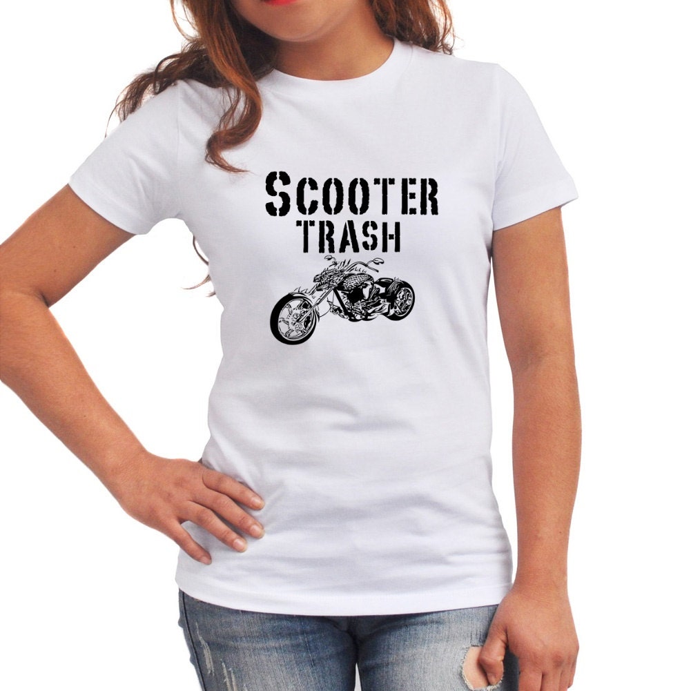 Scooter Trash Women TShirt by Eddany on Etsy