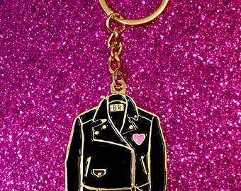 Leather Jacket Keychain