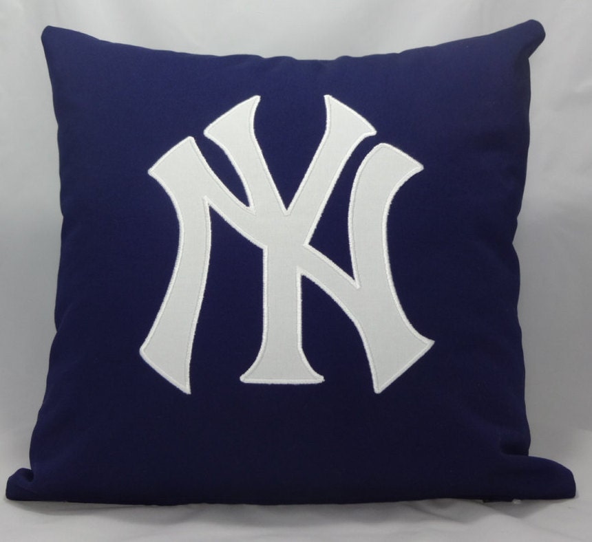 New York Yankees Pillow // Pillow cover // Jersey by NotJustNoise