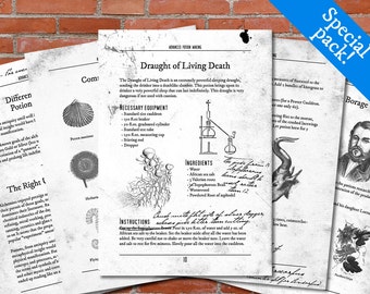 PRINTABLE Advanced Potion Making - Harry Potter Print, Potion Book