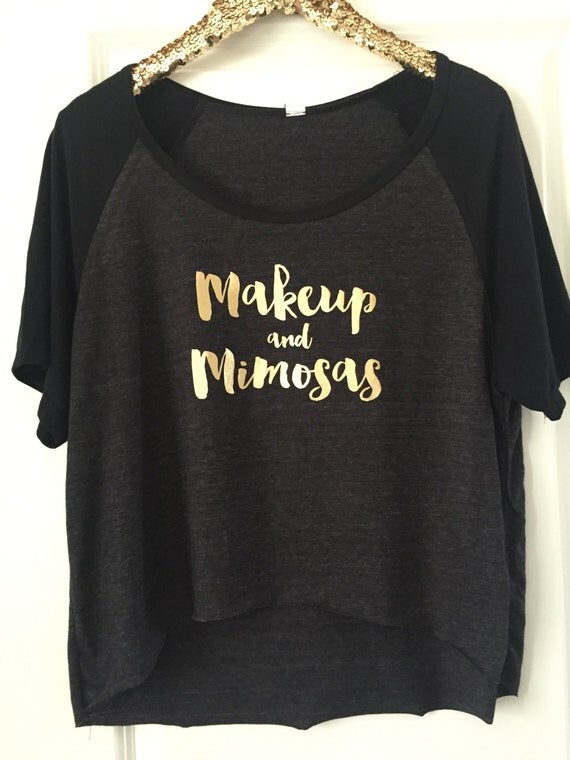 Makeup and Mimosas Loose Raglan T-shirt