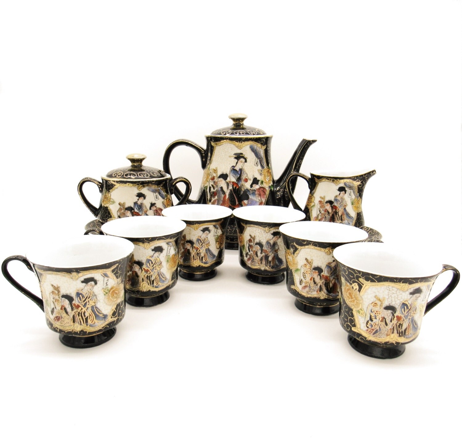Japanese Tea Set Asian Tea Set Antique Tea Set Asian Tea
