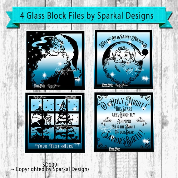 Download Christmas SVG File Glass Block SVG Cut File Bundle Savings