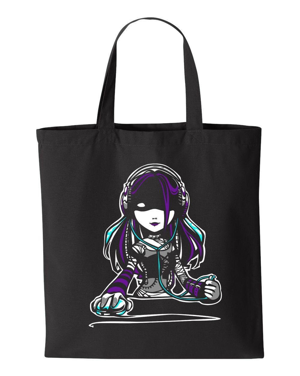 VampireFreaks Headphone Girl Tote Bag