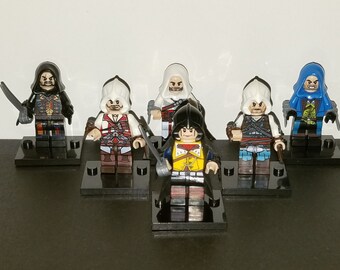 Assassins Creed Set Of 6 Minifigures Arno Ezio Building Toys (LEGO Compatible)