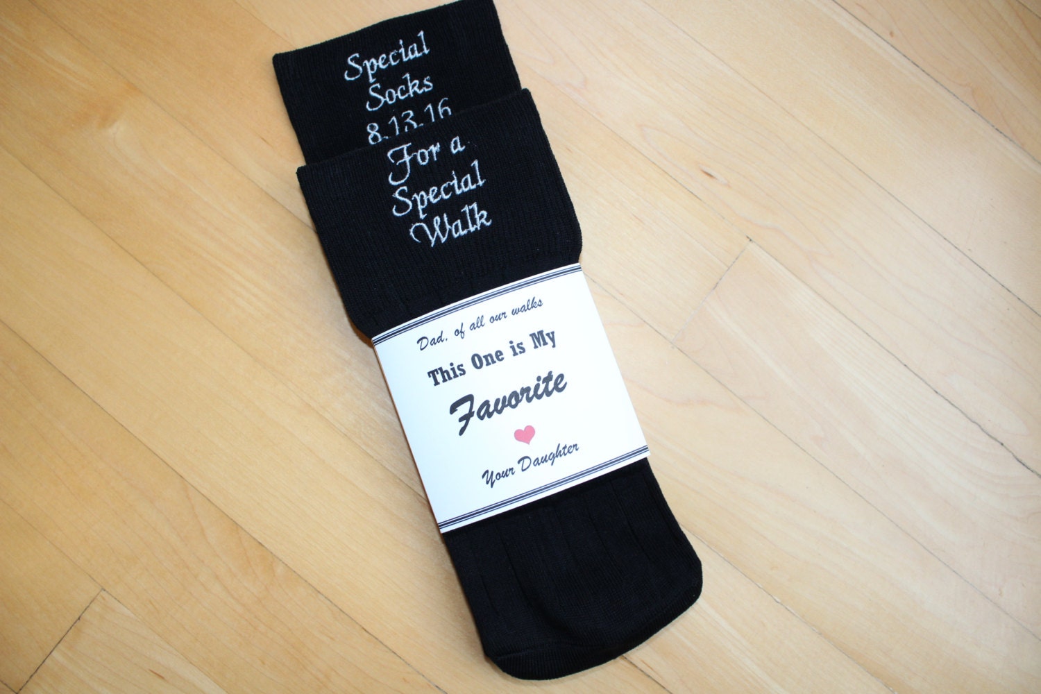 Special Socks for a Special Walk Wedding Socks. Custom Socks.