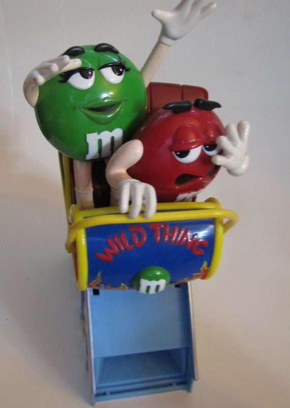 Vintage M&M Wild Thing Roller Coaster Candy Dispenser