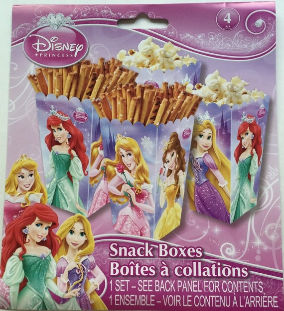 Disney Princess ''Sparkle'' Snack Boxes 4ct