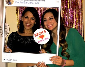 Customized Bachelorette Instagram Frame | DIGITAL FILE | Instagram Prop | Instagram Photo Booth Props