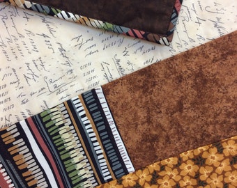 Greens and Golds Couch Quilt