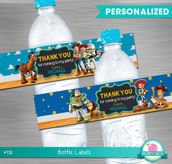 Toy Story Print Yourself Water Bottle Labels , Toy Story Water Bottle