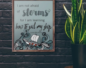Not afraid of storms | Etsy