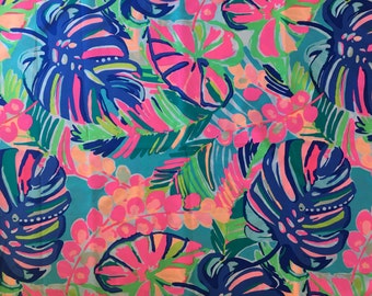 EXOTIC GARDEN Poplin Fall 2016 fabric 18x18 or 18x9 Lilly