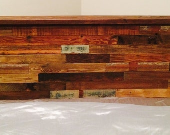 King Size Reclaimed Wood Headboard
