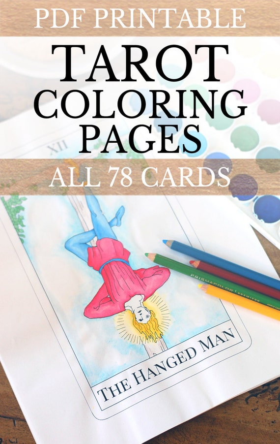 Tarot Deck Adult Coloring Pages All 78 Tarot by ...