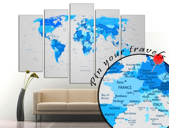 Framed Push Pin World Map Extra World Map Push Pin Map