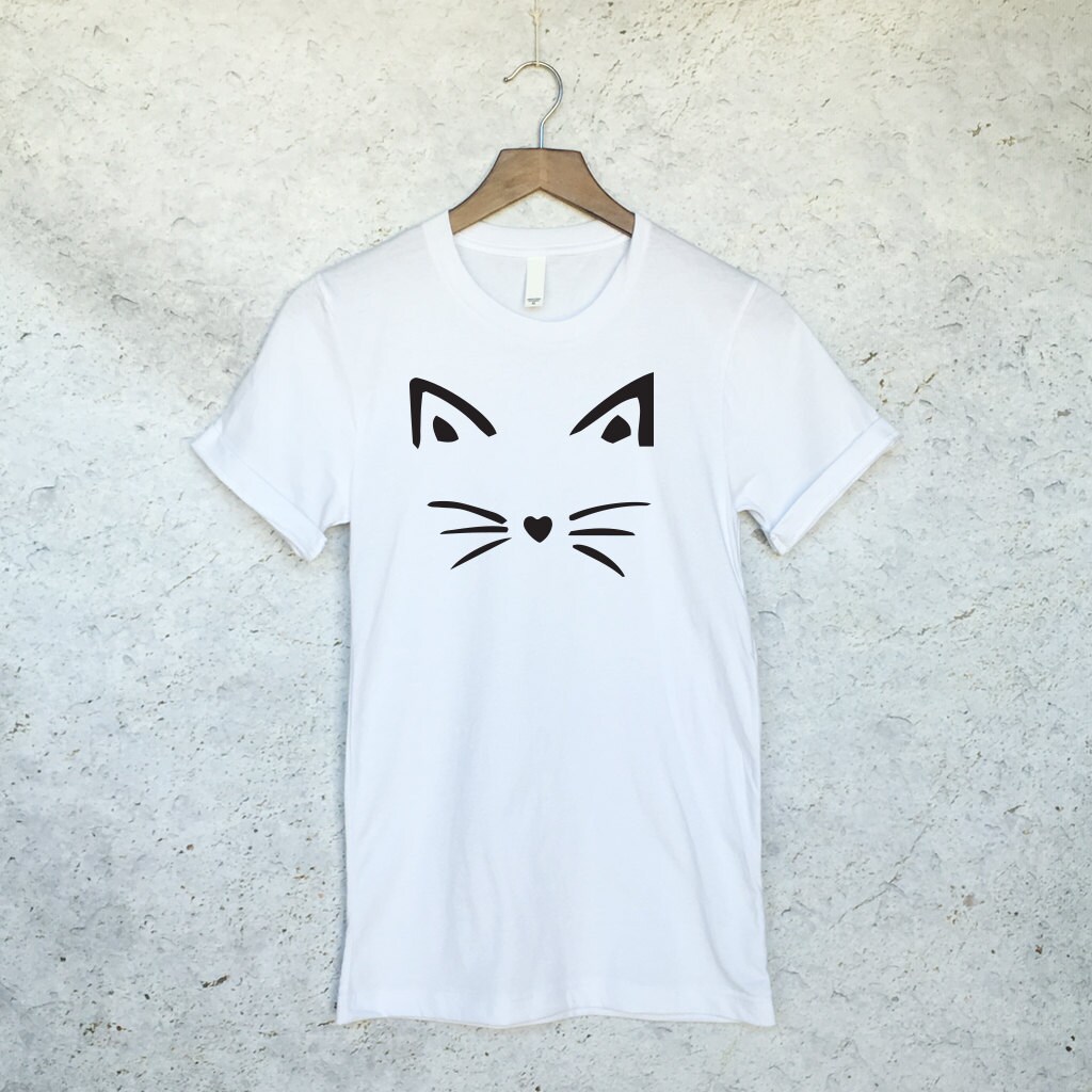 Funny Cat Shirt Face Tee Crazy Cat Lady Cat Shirts