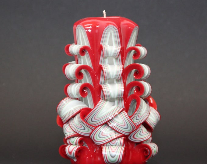 Christmas gift ideas for wife, Hand Carved candles, Christmas gift for wife, Valentine day gift, Best Christmas gifts for women, Red candles