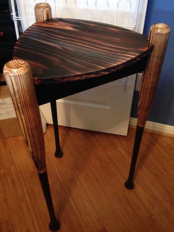 Custom Baseball Bat Side Table