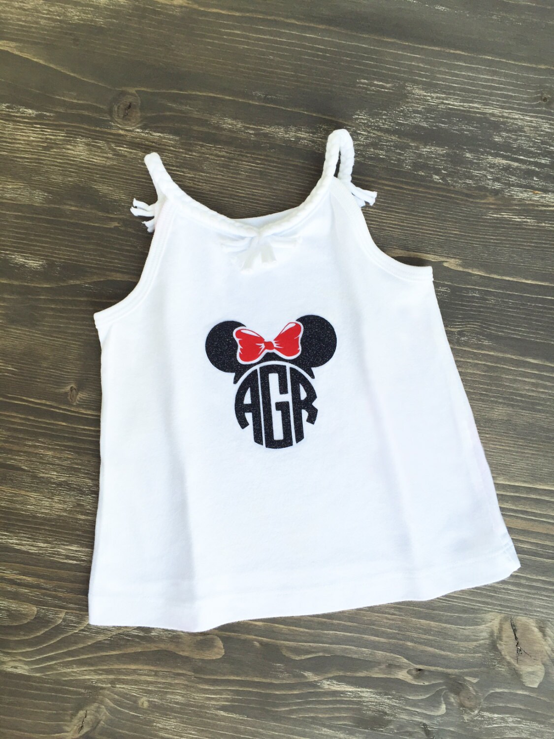 Baby Girl Monogram Minnie Shirt