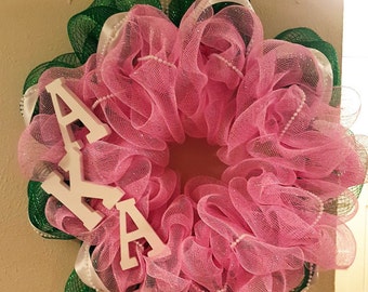AKA Sorority Wreath