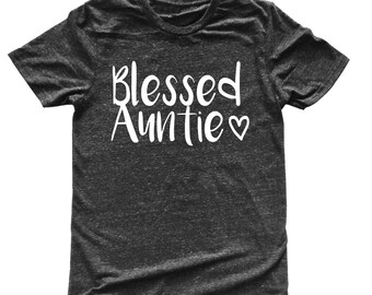 Unisex Tri-Blend T-Shirt Blessed Auntie