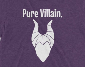 Vinyl Disney World Villain Maleficent Iron On: Perfect for DIY Disney Family Shirts or Disneyland Onsies Transfer