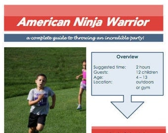American NInja Warrior Birthday Party Plan