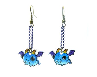 Earrings Silly Animals: Dragons
