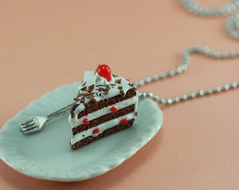 Black Forest Cake Necklace