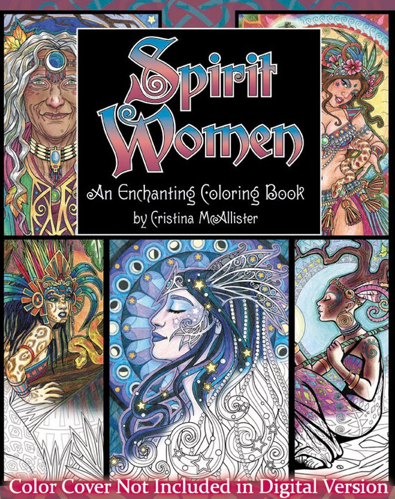 Spirit Women An Enchanting Coloring Book Digital Download