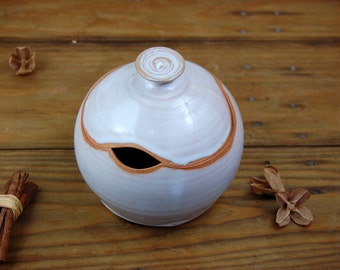 Sugar Bowl / Honey Jar in Shale- Made to Order