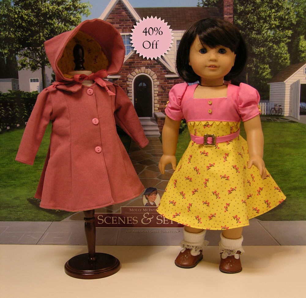 American Girl Vintage style dress hat and coat Vintage