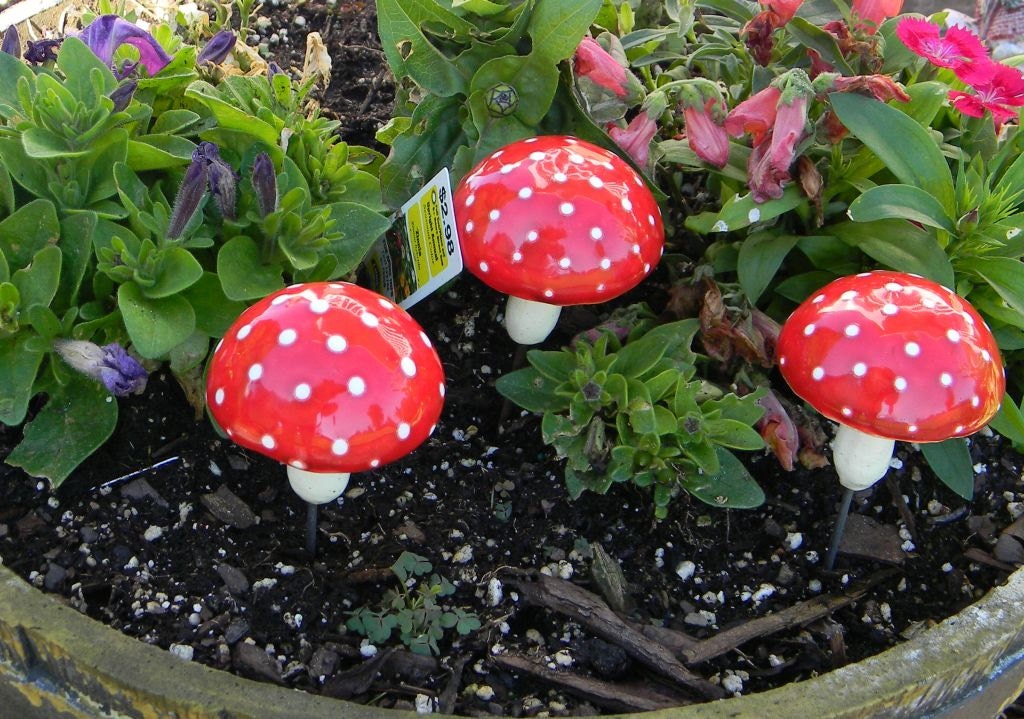 fairy toadstool garden ornaments