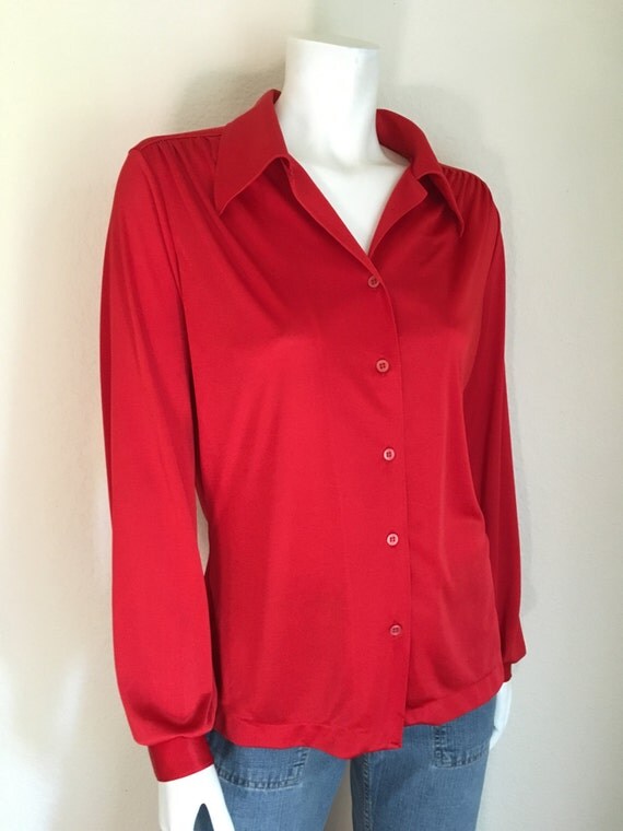 vintage polyester blouse