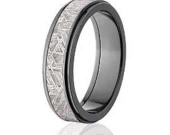 6mm wide black meteorite wedding band meteorite rings comfort fit band meteorite ring - Meteorite Wedding Ring 6mm wide black meteorite wedding band meteorite rings comfort fit band meteorite ring - Meteorite Wedding Ring