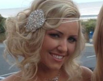 Johanna Bridal Headdress Oversized Side Head Piece