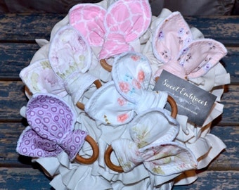 SUMMER SALE! Baby's Sensory Teething Toy ~ Select Fabric Choice
