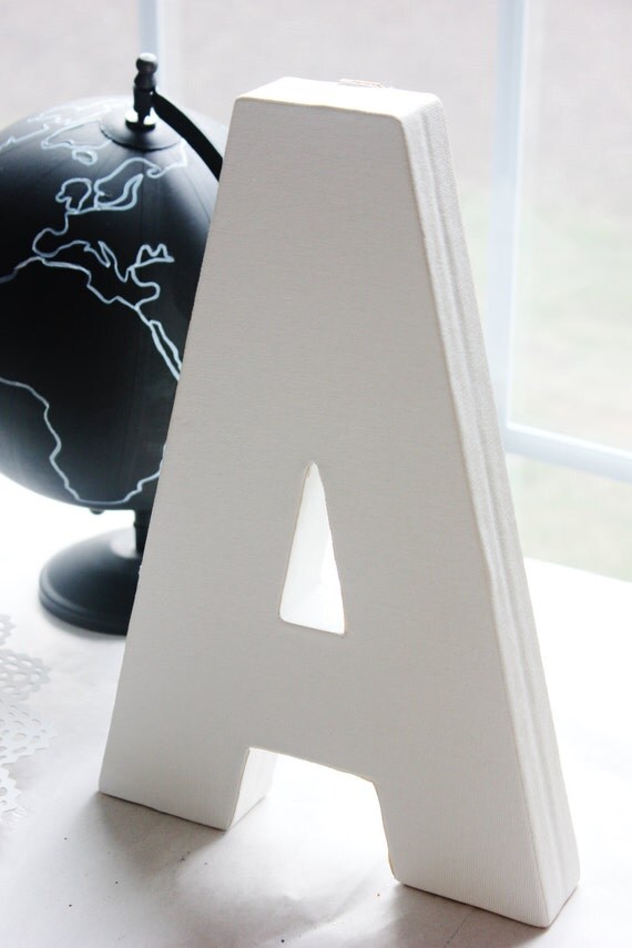 12 CANVAS LETTER Initial White For Painting DIY Signs