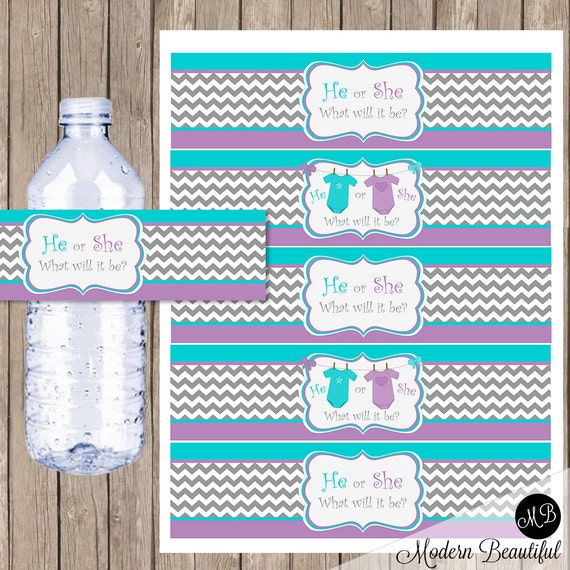 Gender Reveal Bottle Labels Free Printable | Images and Photos finder