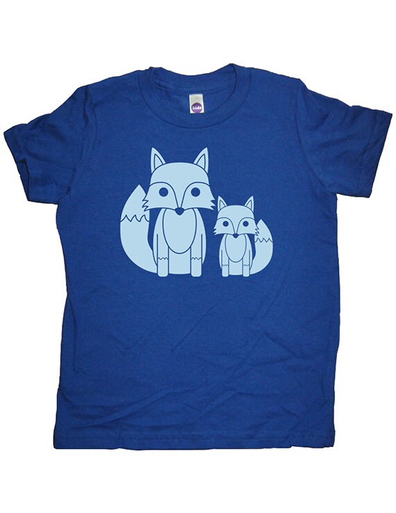 Fox Pair Kids Shirt Cute Foxes Boys Shirt / Girls Shirt