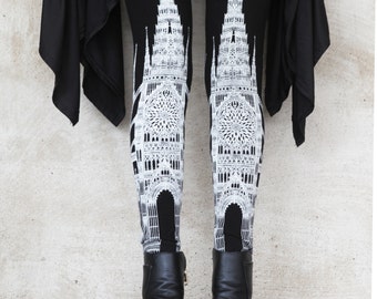 CATHEDRAL legging- womens bottoms - leggings - printed leggings