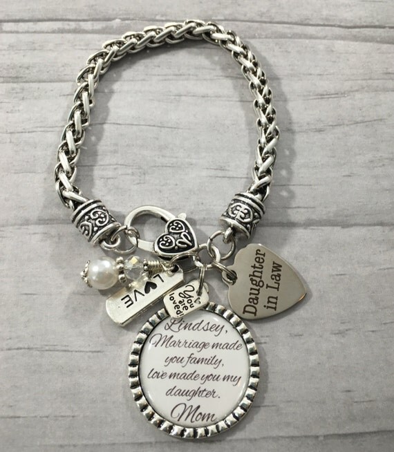 LAW Bracelet, Future Daughter in Law GIFT, Brides Gift, Bridal Shower ...