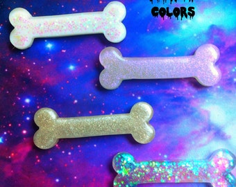 Bone Hair Clip, Resin, Cave Woman