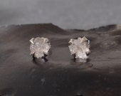 Claw Quartz Earrings - Sterling Silver