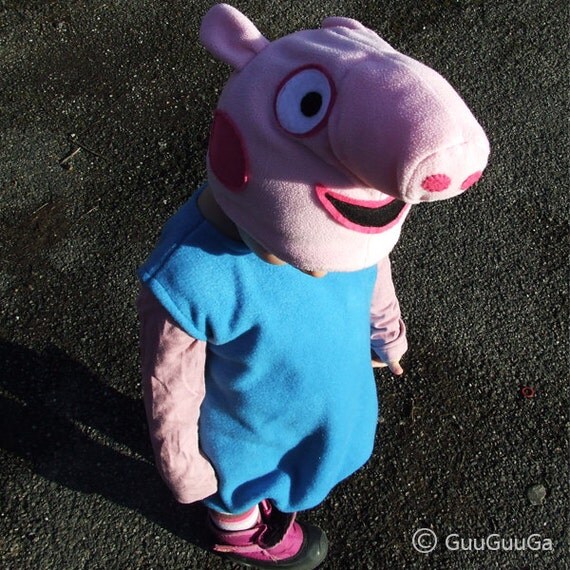 George Pig Costume for Kids Peppa Pig Children Costume by GuuGuuGa