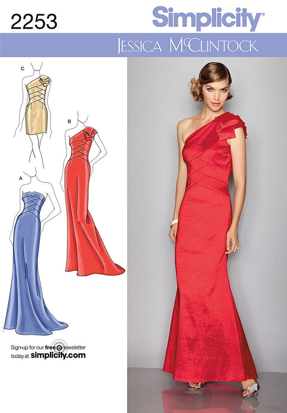 Evening  Dress  Formal  Wear Pattern  by Jessica McClintock for