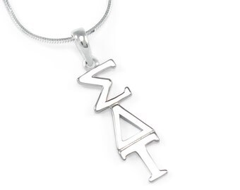 Sigma Delta Tau Sterling Silver Lavaliere // ΣΔΤ Sorority Jewelry // Sorority Gifts // Holiday Gifts // Greek life // ΣΔΤ Accessories //